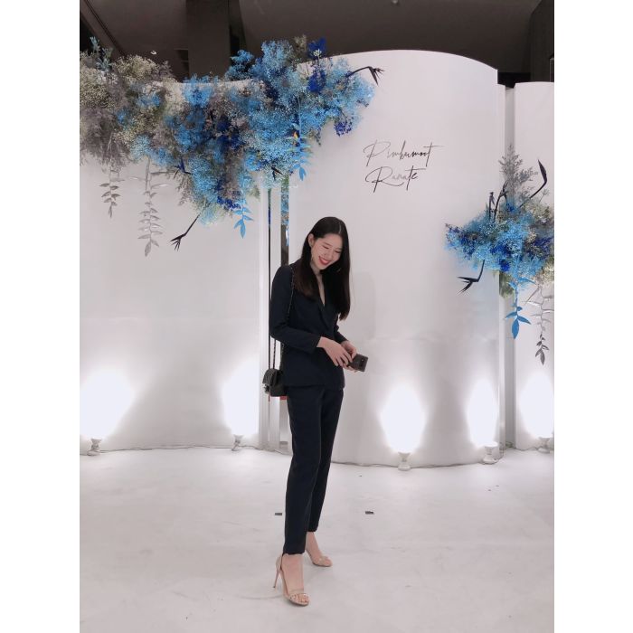 BASIC TAILORED PANTS-NAVY-M