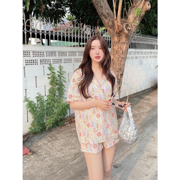 SUMMER FLORAL SHIRT & SHORTS SET