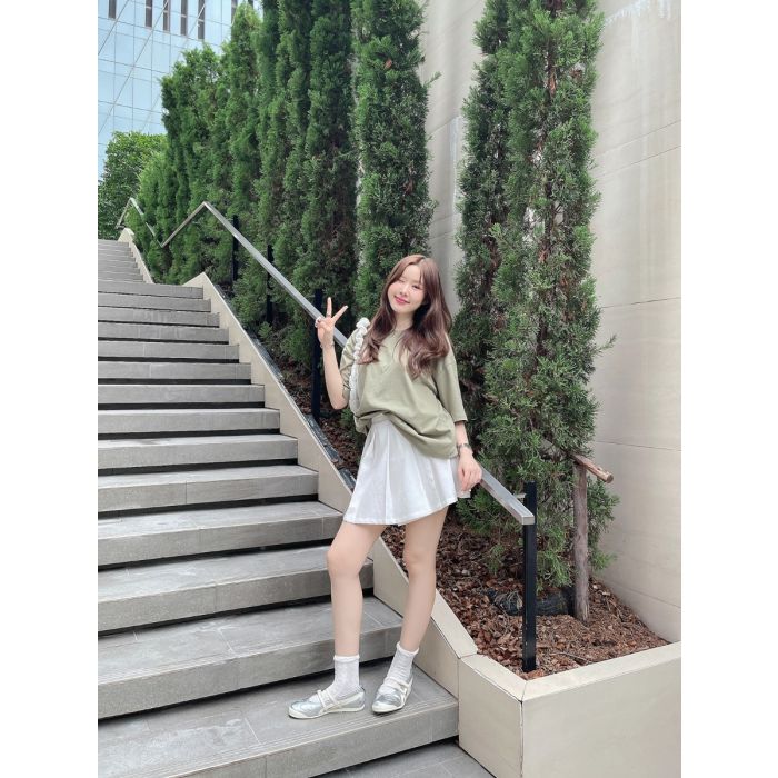 MATCHA OVERSIZED COTTON TOP-MATCHA