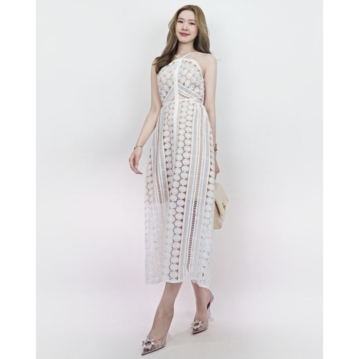 PENELOPE CLASSY LACE MAXI DRESS-L