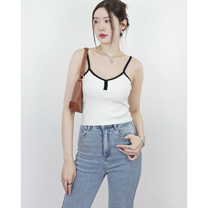PABLO BASIC KNIT SINGLET-VANILLA