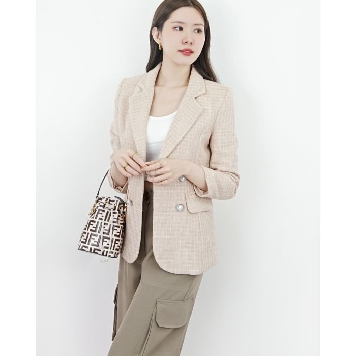 BOURTON PASTEL TWEED BLAZER-YUZU-L