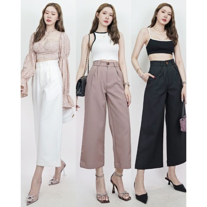 HARMONY BASIC CROPPED PANTS