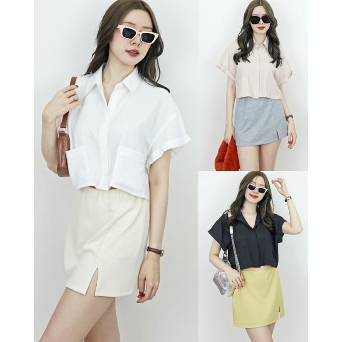 CASUAL OVERSIZED POCKET SHIRT