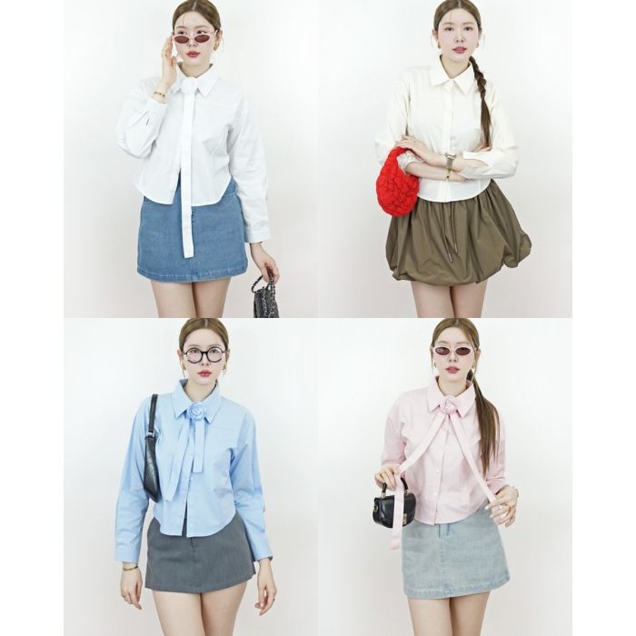 ROSIER COLLAR COTTON SHIRT
