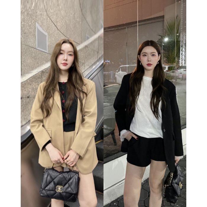ANDY OVERSIZED BLAZER & SHORTS SET