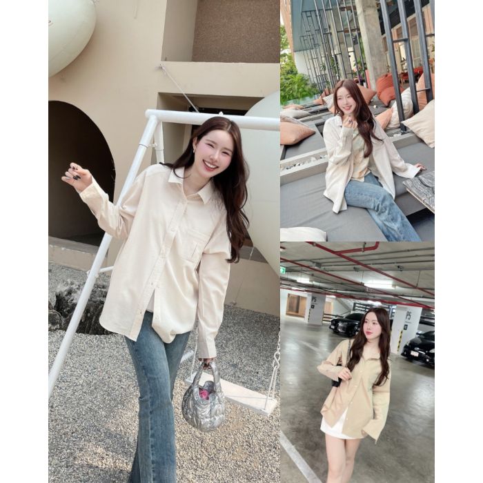 MUTED BASIC OVERSIZED SHIRT