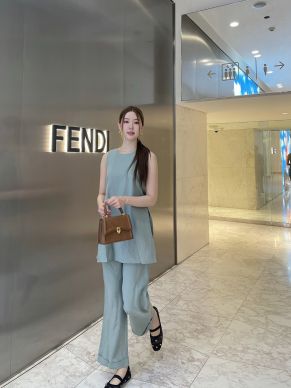 MELODY LINEN TOP & PANTS SET-TEAL