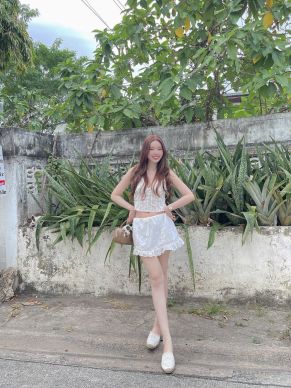 CINNAMON CASUAL LACE SKIRT