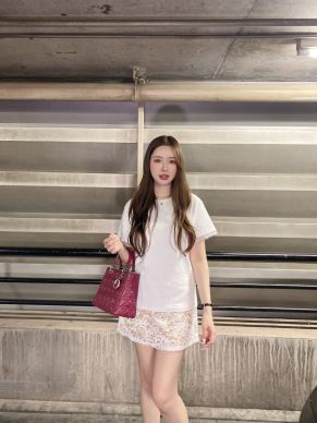 MOUSSE LACE SKIRT-LACE BROWN2-XS