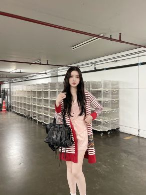 SPECIAL OFFER * SHIVER LONG KNIT CARDIGAN-RED