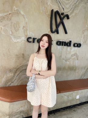 YUME PAPER BAG MNI FLORAL PLAYSUITS-PINK