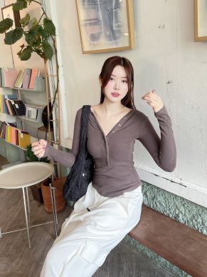 HOODIE LACE TRIM TOP-DARK GREY
