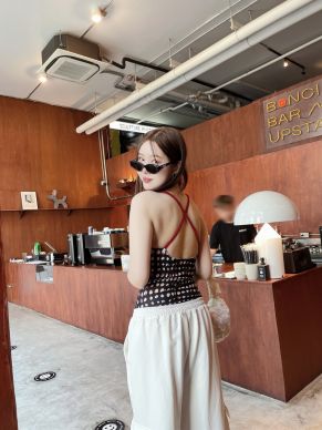 RAW RUBY CROSS BACK TOP