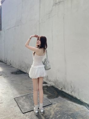 FLORETTE BALLOON LACE PUMPKIN SHORTS