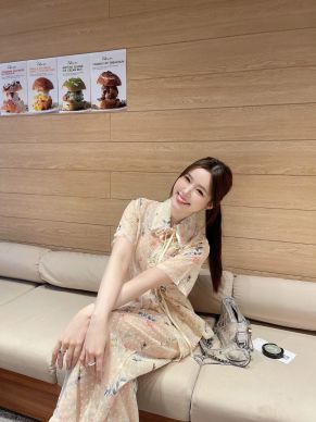 GARDEN SHIRT & PANTS CHIFFON SET-BUTTERFLY