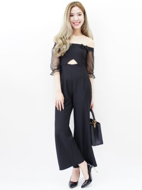 GEORGIANA CUT OUT JUMPSUIT-BLACK