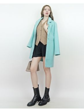 UNICORN MILK WOOL COAT-MINT