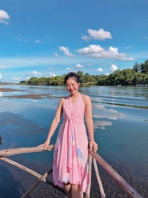 DEL MAR HALTER TIE DYE MAXI DRESS-PINK