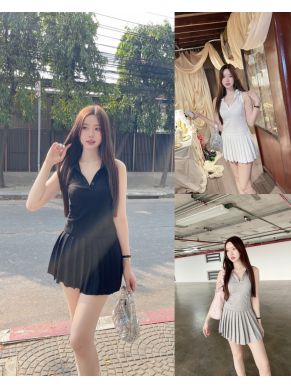 VIV SPORTY SLEEVELESS TOP & SKIRT SET