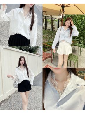 SEONMI LACE COTTON SHIRT