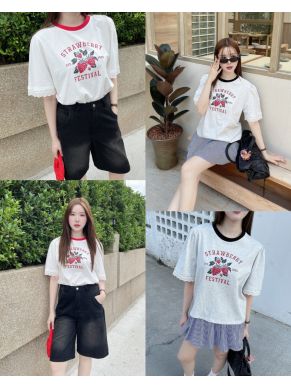 STRAWBERRY FESTIVAL JERSEY TOP