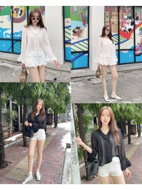 DOROTHY ROSE CHIFFON BLOUSE