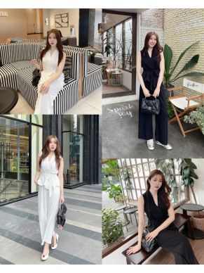 AUDREY TIE WAIST TOP & PANTS SET
