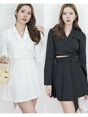 ROYAL TIE WAIST CROPPED WRAP TOP