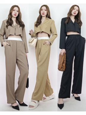 AUDREY CROP BLAZER & PANTS SET