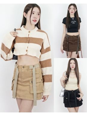 HANNAM CARGO MINI SKIRT