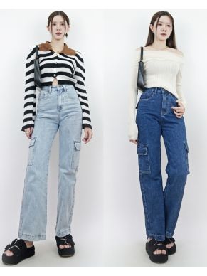 CARPENTER DENIM CARGO PANTS