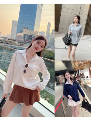 RITZ BASIC POLO COTTON JERSEY TOP