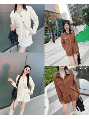 MARTIN CORDUROY SHIRT & SKIRT SET