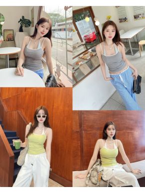 LAYER TIE NECK SINGLET
