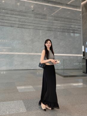 VANILLA SKY LINEN MAXI SKIRT