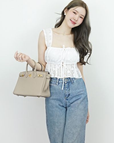 TERRY TIE FRONT LACE TOP