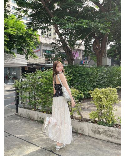 LYSSA VANILLA MIDI SKIRT