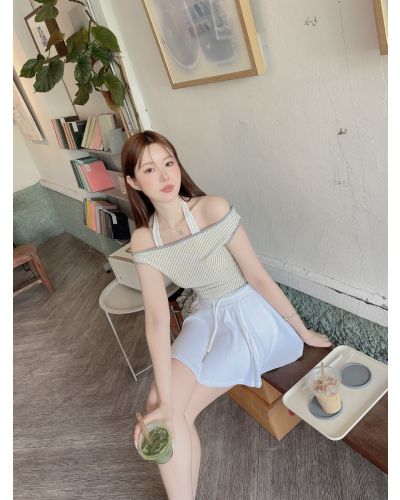 STELLA JERSEY SKORTS-WHITE