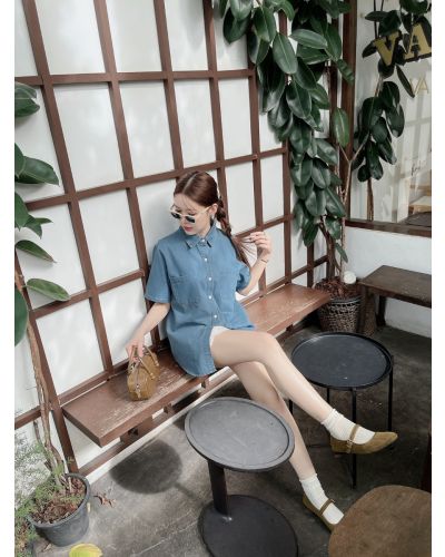 LILO OVERSIZED SOFT DENIM SHIRT