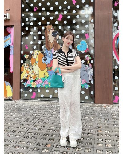 CAMILLE LACE DUNGAREES