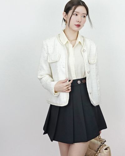 IVORY PEARL TWEED JACKET