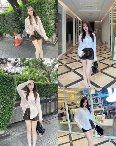 ELISE TRIMMED LACE RAYON SHIRT