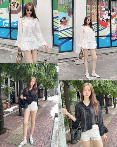 DOROTHY ROSE CHIFFON BLOUSE