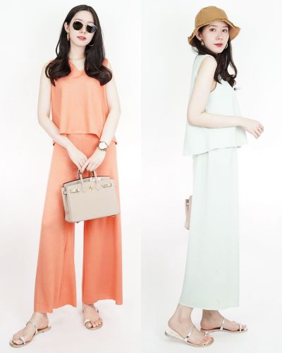 VACAY BASIC TOP & PANTS SET