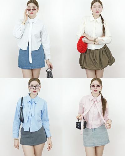 ROSIER COLLAR COTTON SHIRT