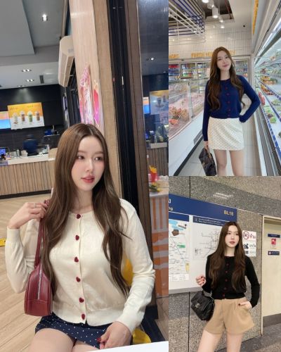CHERRY HEART KNIT CARDIGAN