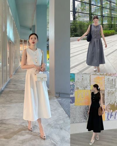 VELISSE VEST TOP & MIDI SKIRT SET