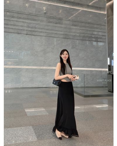 VANILLA SKY LINEN MAXI SKIRT